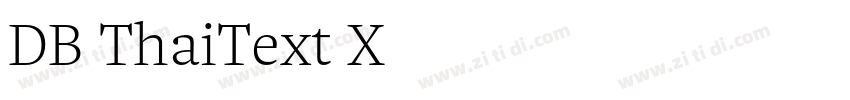 DB ThaiText X字体转换
